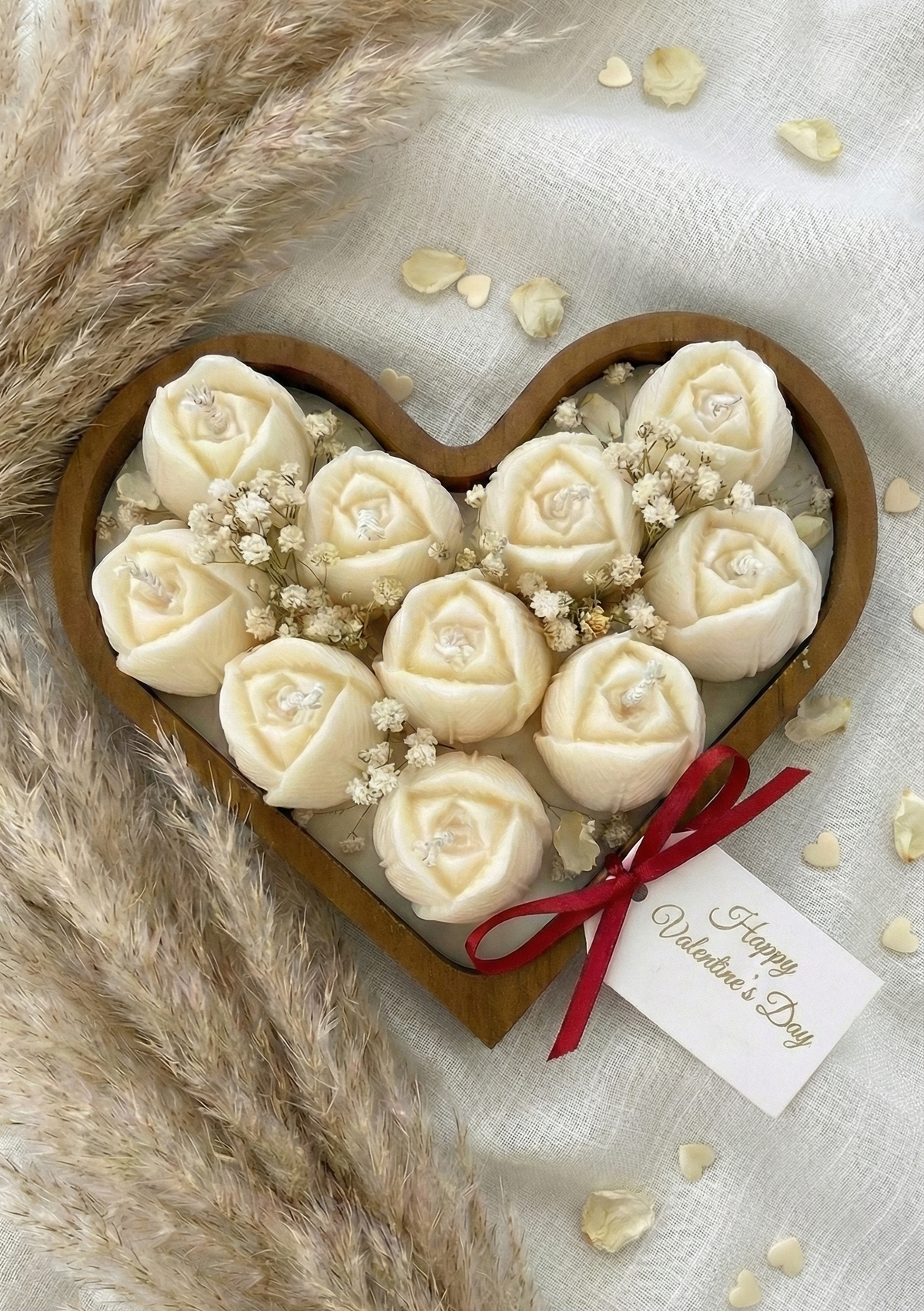 Tulip Wooden Heart - Image 4